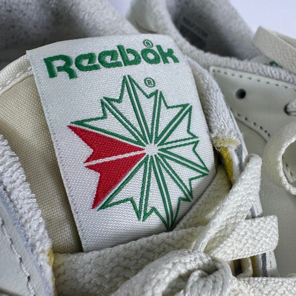 Reebok Club C 85 Vintage Leather Sneakers Womens Chalk Glen Green V69406‎